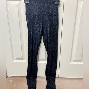 Black Cheetah Print LuluLemon Leggings